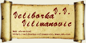 Veliborka Vilimanović vizit kartica
